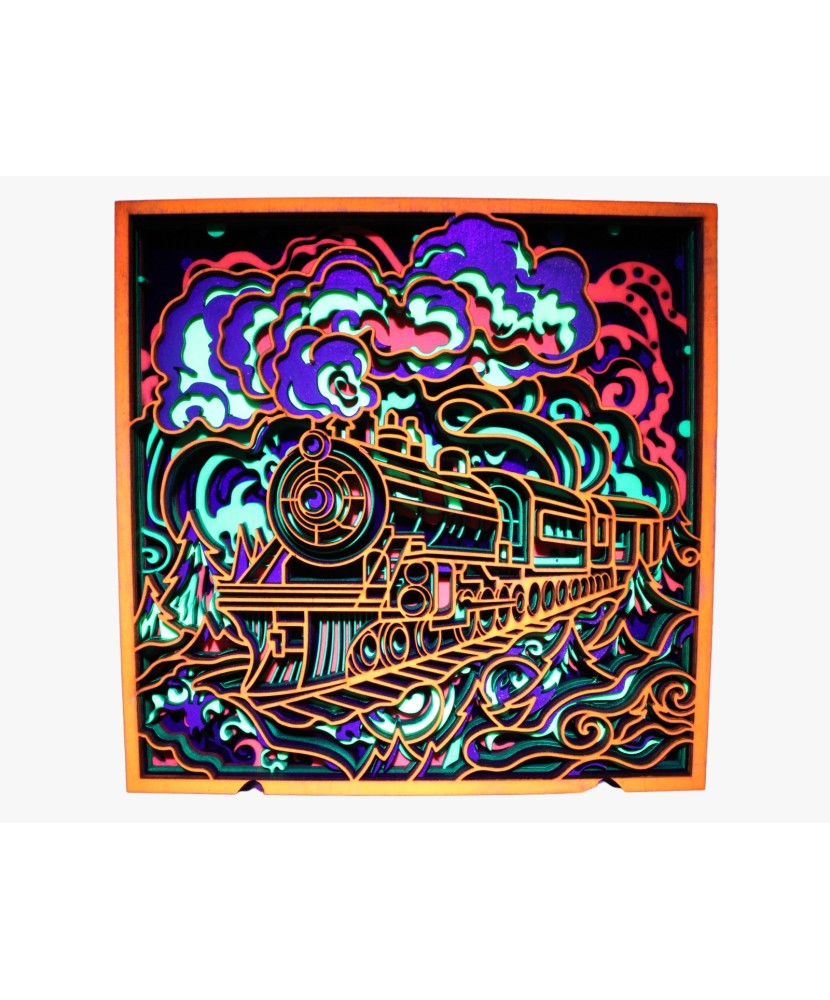 Tablou „Ghost Train” – O Călătorie în Dimensiuni Paralele