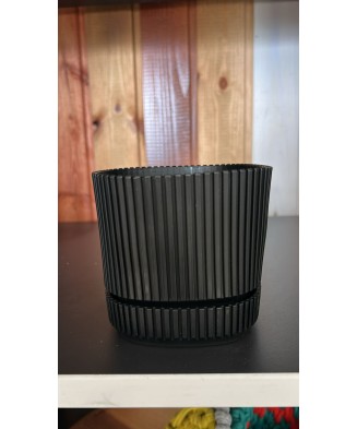 Ghiveci pentru flori, Flora, 0.6L, plastic, patrat, 10.6x10.6x9.6cm
