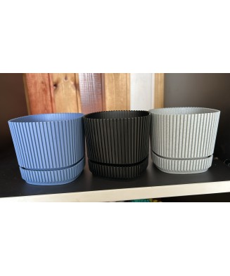 Ghiveci pentru flori, Flora, 0.6L, plastic, patrat, 10.6x10.6x9.6cm
