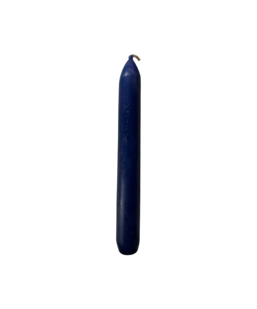 Set 30 Bucati Lumanari Cilindrice Gouda, Inaltime 24.5cm, Diametru 2,2cm, Timp Ardere 7.5 ore, Culoare Albastru
