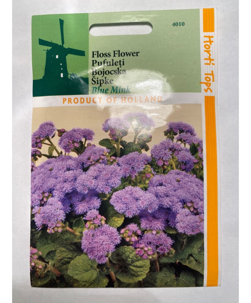 Seminte flori Ageratum Blue Mink - Pufuleti Horti Tops 0,3 g.