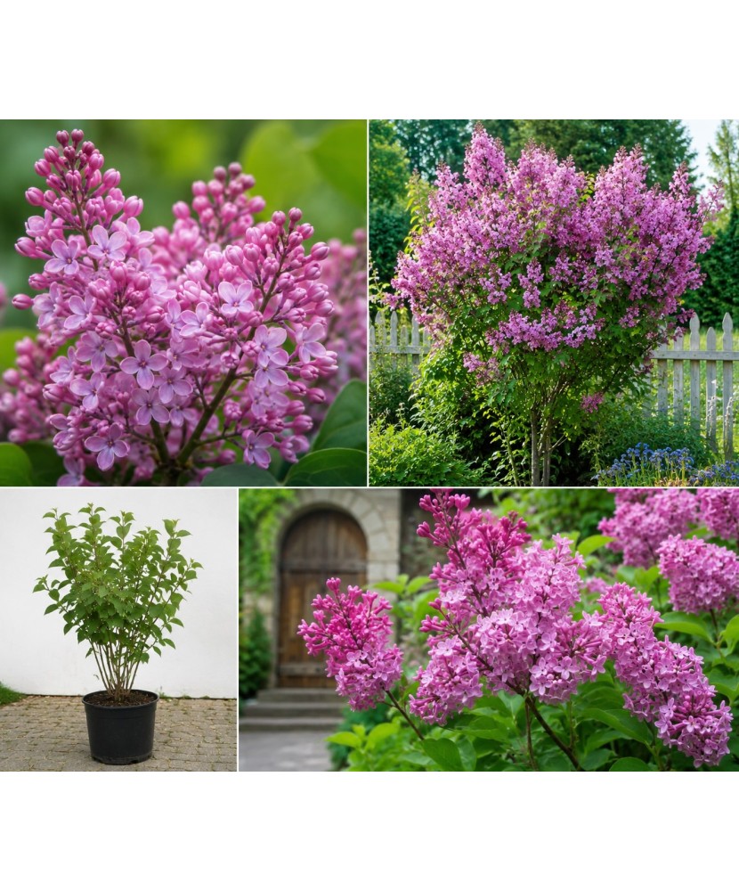 Syringa vulgaris Esther Staley, Liliac roz, ghiveci 10cm