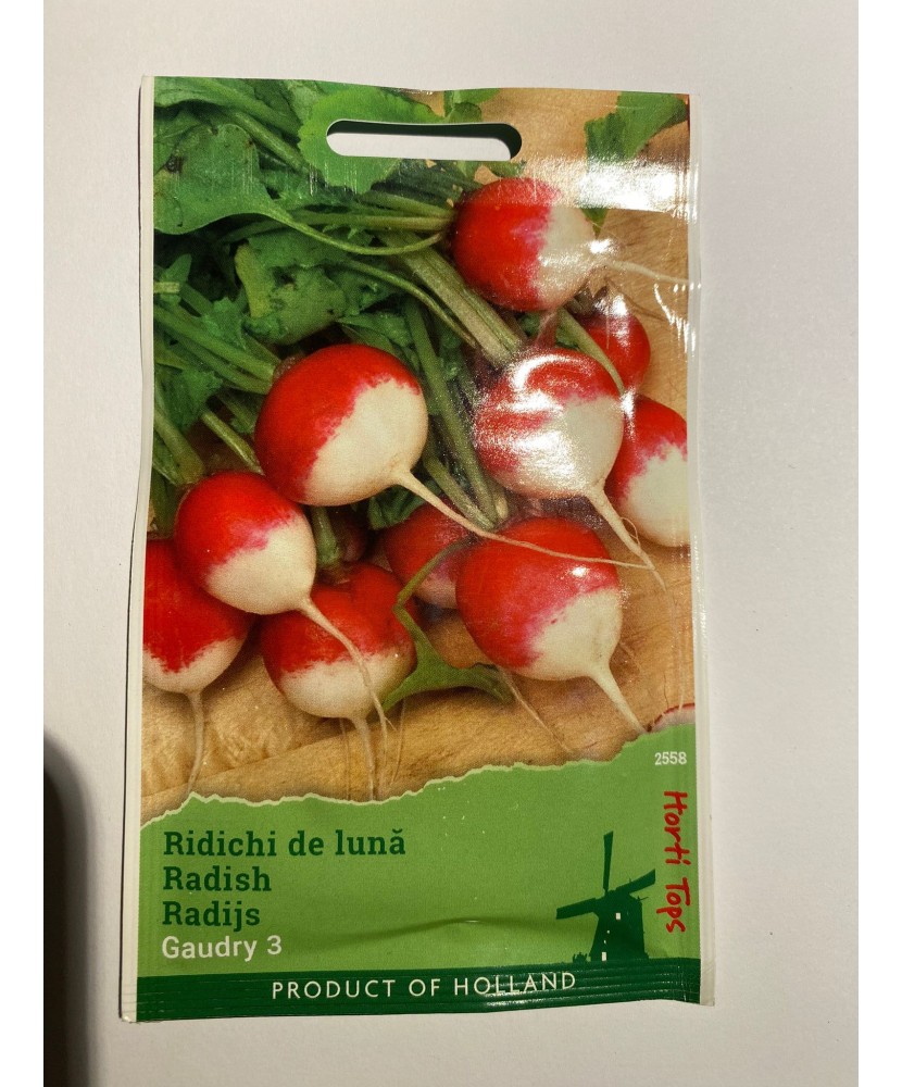 Seminte Ridichi  De Luna  Alb - Rosu Gaudry 10 g.